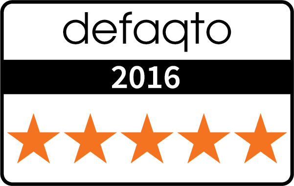 Defaqto - 5 Star Rated 2023